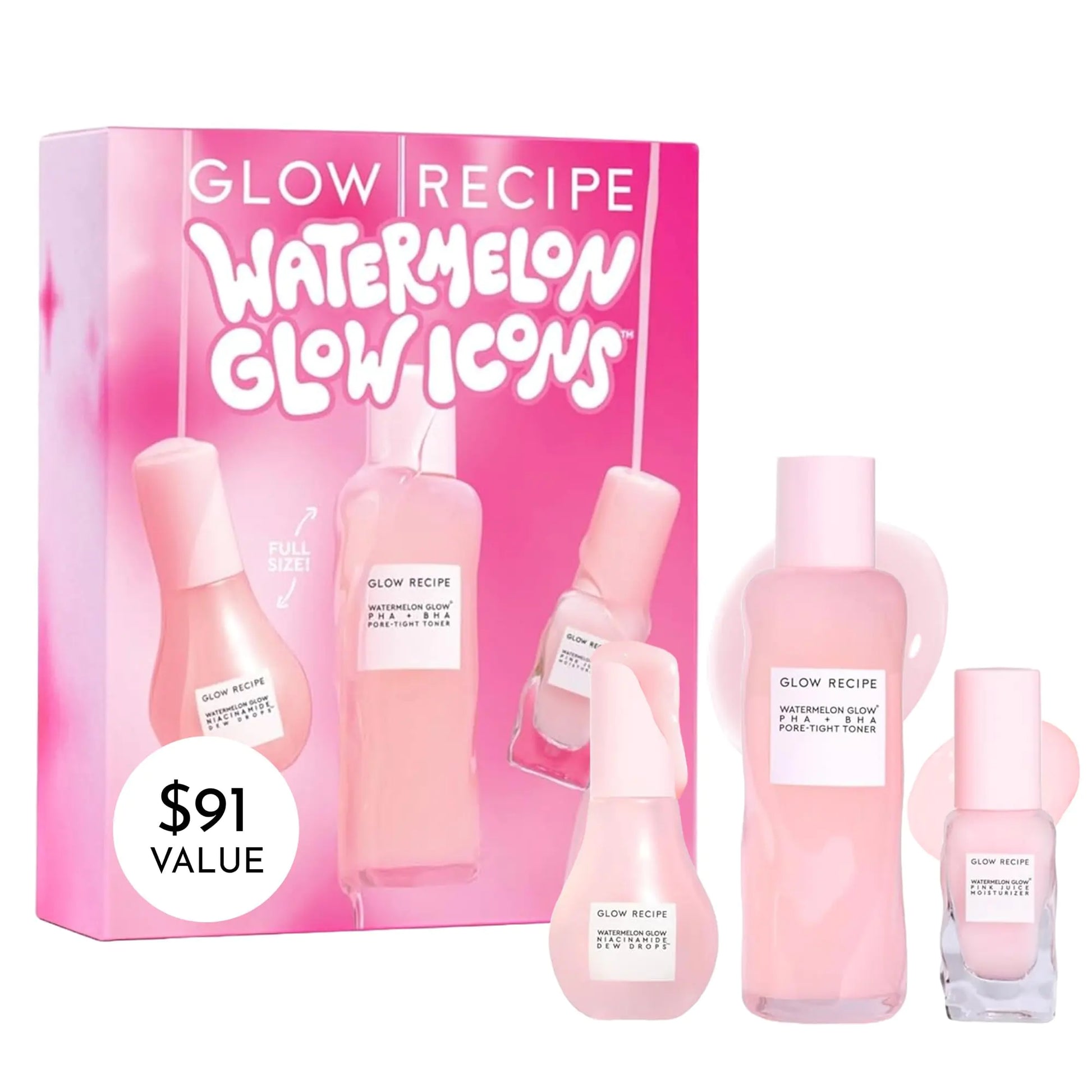 Watermelon Glow skincare set | Hydrating niacinamide skincare bundle | AHA and niacinamide glow kit | Watermelon extract skincare set | Brightening AHA skincare routine | Complete glow skincare bundle | Hydrating watermelon skincare kit | Skincare set for radiant skin | Niacinamide and AHA face care set | Watermelon glow hydration kit
