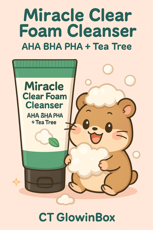 Miracle Clear foam cleanser | AHA BHA PHA face cleanser | Tea tree acne foam cleanser | Exfoliating pore cleansing foam | Daily foam cleanser for acne-prone skin | Miracle Clear exfoliating cleanser | AHA BHA PHA tea tree facial wash | Gentle foaming acne face wash | Clear skin foam cleanser 3.38oz | Deep cleansing exfoliating foam wash